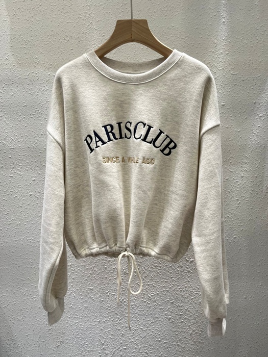 Paris Embroidery Soft Fleece Sweatshirt