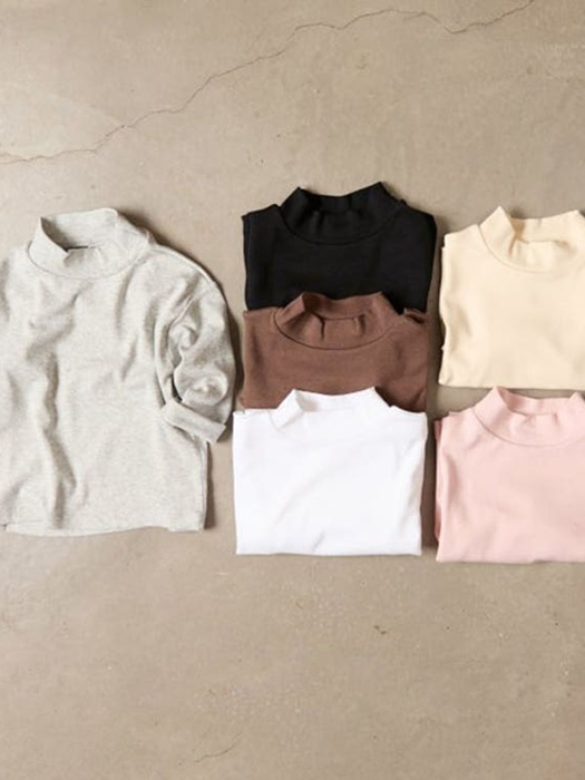 Modal Mock Neck Tee Modal Mock Neck Tee