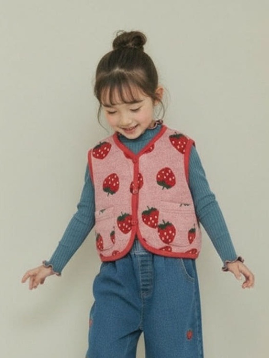 Jacquard Vest by Orange Mom for Child - catalog view
