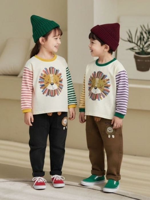 3D Raglan Lion Tee