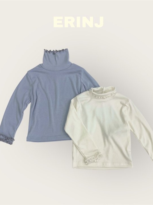 Ruffle Turtleneck Tee