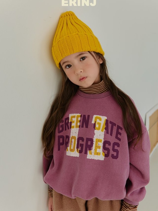 Lettering Pigment Sweatshirt