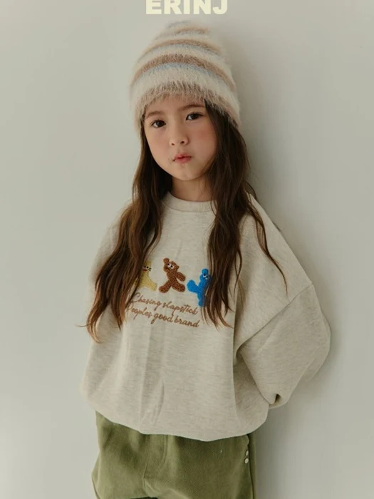 Bear Embroidery Sweatshirt
