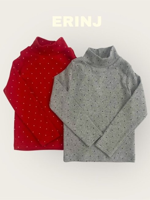 Dot Turtleneck Tee