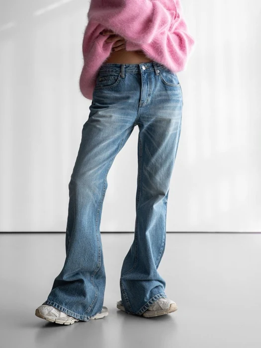 Classic Flare Denim Blue Jeans Classic Flare Denim Blue Jeans
