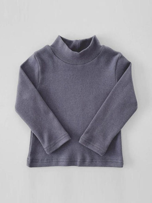Peach Basic Turtleneck Tee