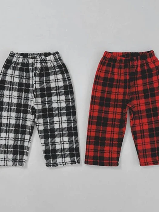 Check Fleece Pants