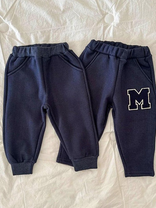 Denim Fleece Jogger Pants