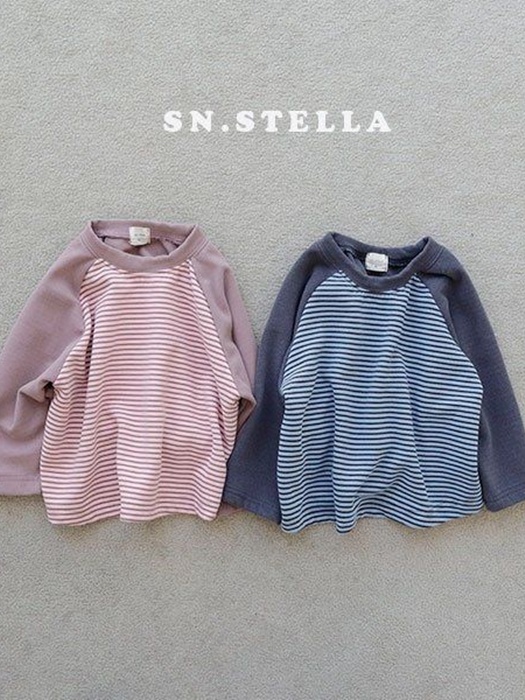 Fluffy Stripe Raglan Tee Fluffy Stripe Raglan Tee