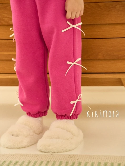 Cotton Ribbon Jogger Pants