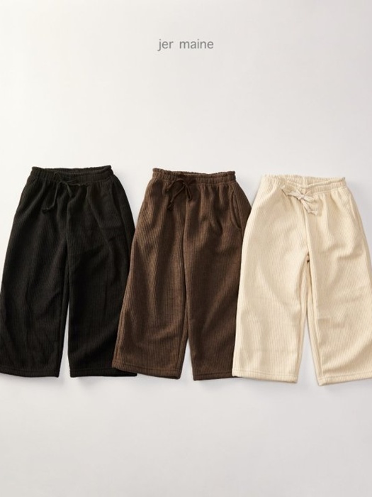 Ribbed Wide Pants