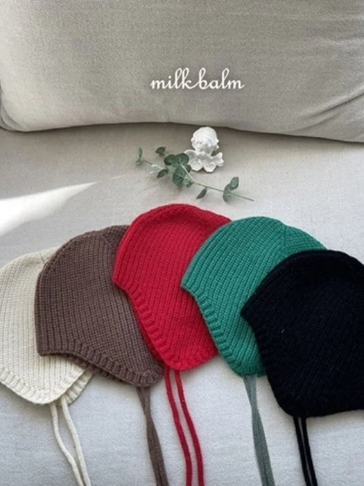Milk Earflap Hat