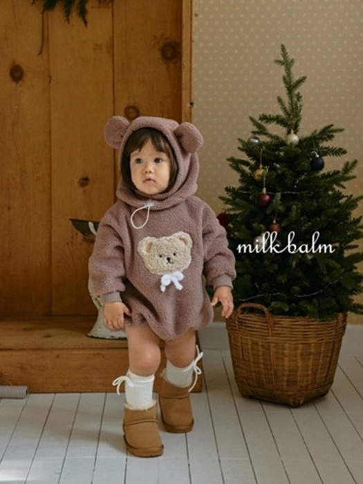 Teddy Bear Embroidery Suit