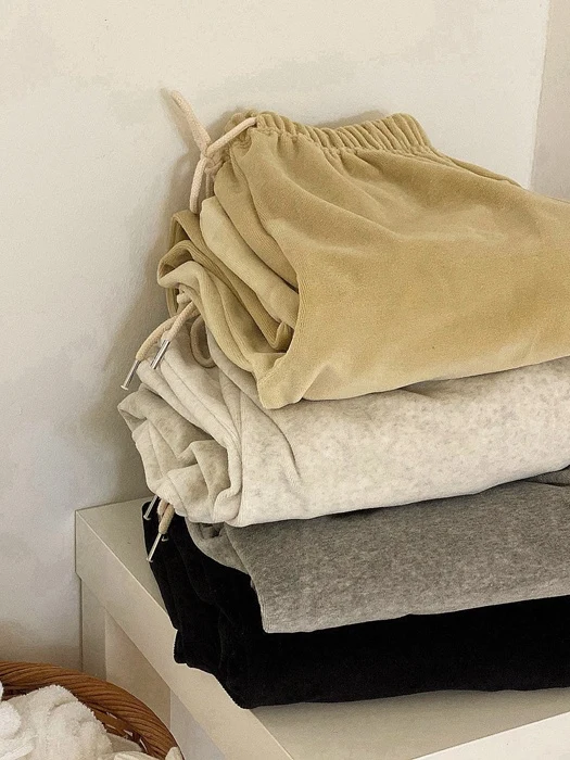Velour String Pants