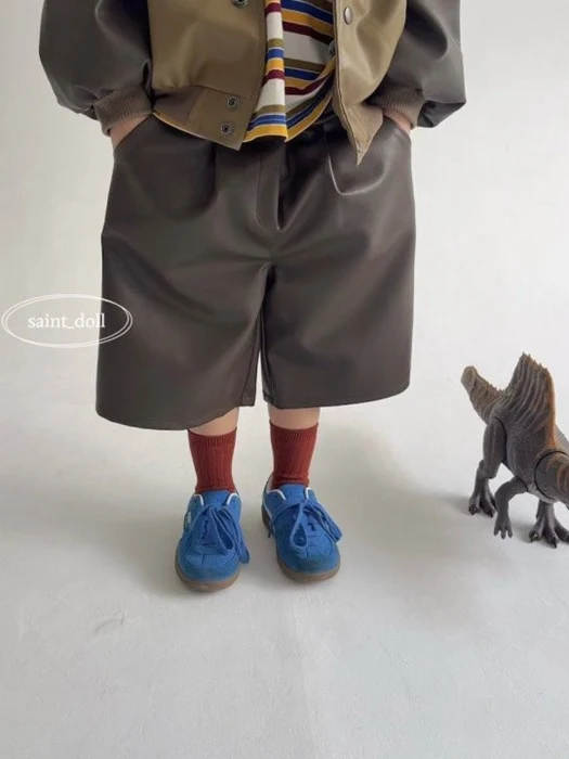 Leather Bermuda Pants (Kids)