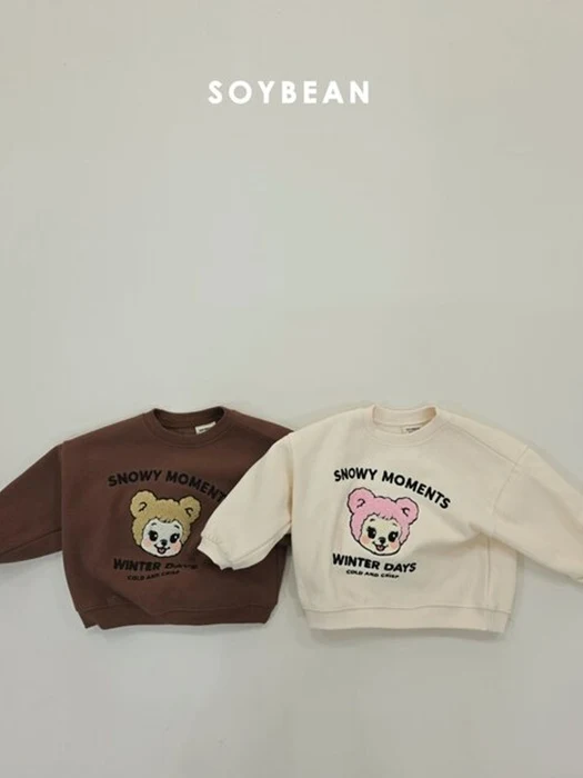 Character Bouclé Embroidery Sweatshirt