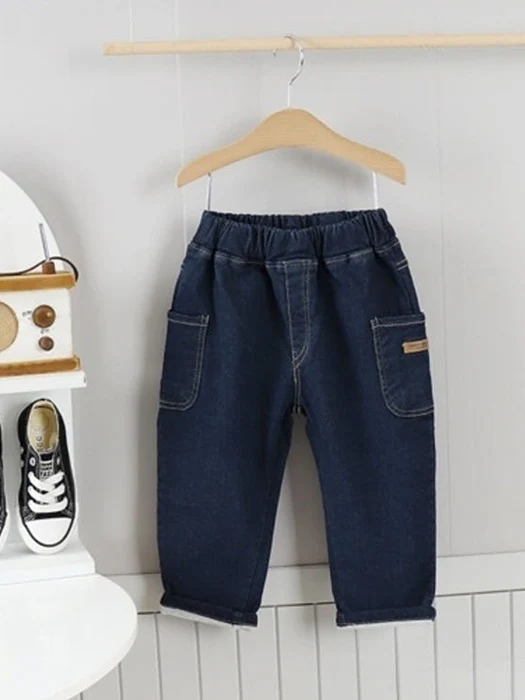 Fleece Denim Cargo Pants Fleece Denim Cargo Pants