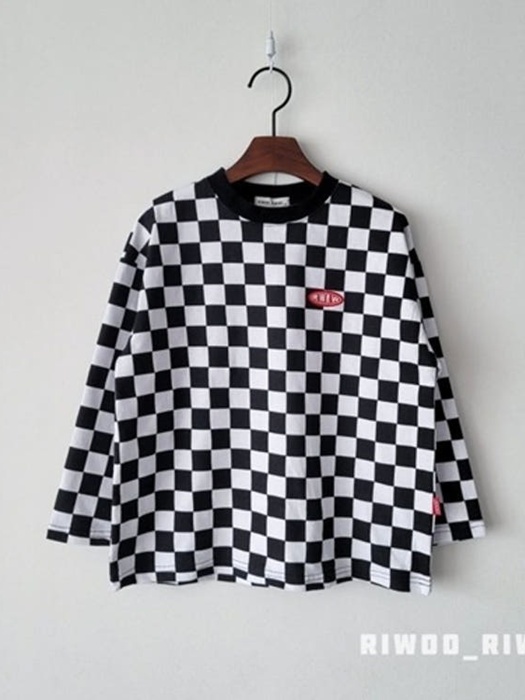RW Check Box Long Tee