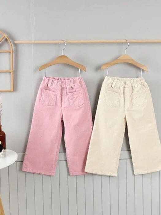 Corduroy Front Pocket Wide Pants Corduroy Front Pocket Wide Pants