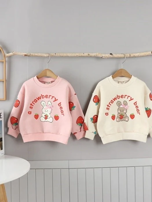 Fleece Strawberry Rabbit Tee Fleece Strawberry Rabbit Tee