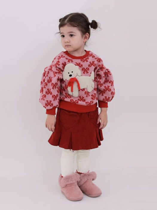 Corduroy Heart Skirt