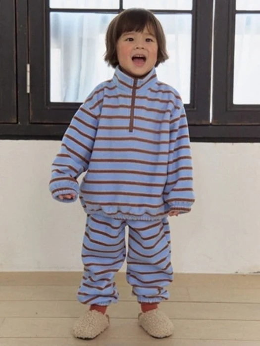 Stripe Anorak Top Bottom Set Stripe Anorak Top Bottom Set