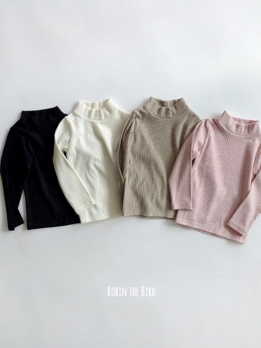 Stretch Fleece Half Turtleneck Tee