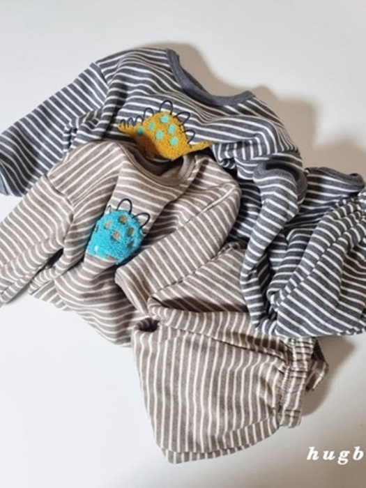 Washed Stegosaurus Fleece Set Washed Stegosaurus Fleece Set