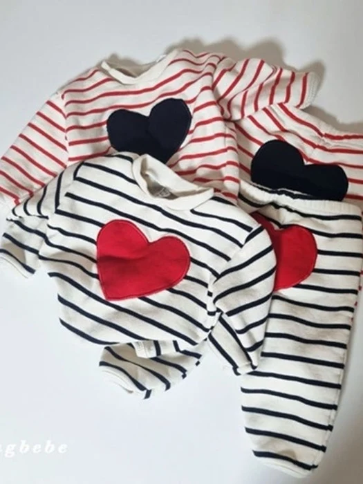 Washed Big Heart Fleece Set Washed Big Heart Fleece Set