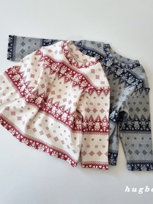 Snowflake Peach Span Tee