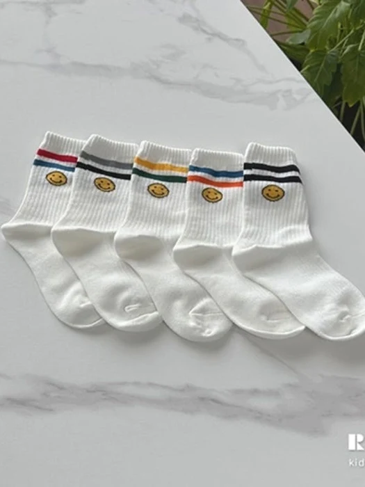 Line Smile Socks