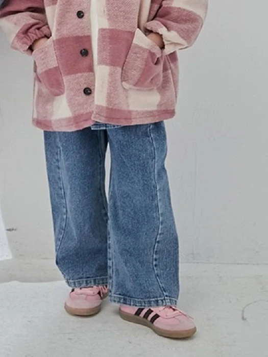 Brushed Side Pants (Denim)