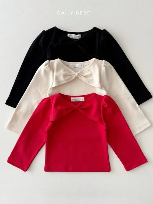 Ribbon Shoulder Tee Ribbon Shoulder Tee