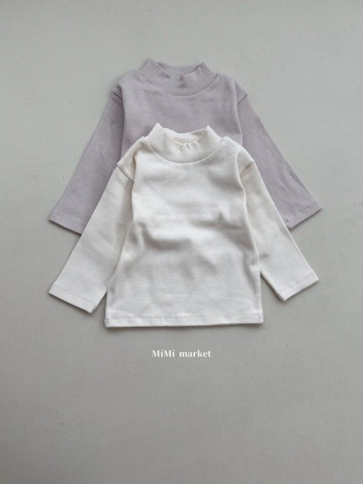 Eyelet Turtleneck Tee