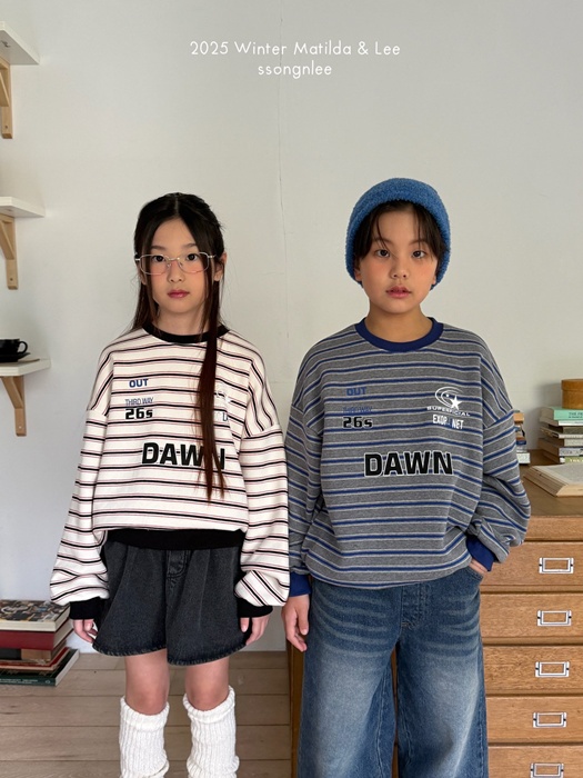 Down Stripe Sweatshirt