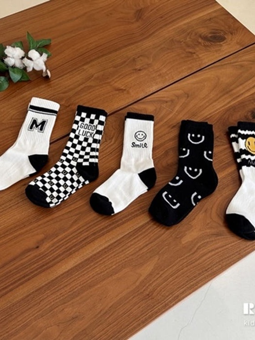 Black and White Socks