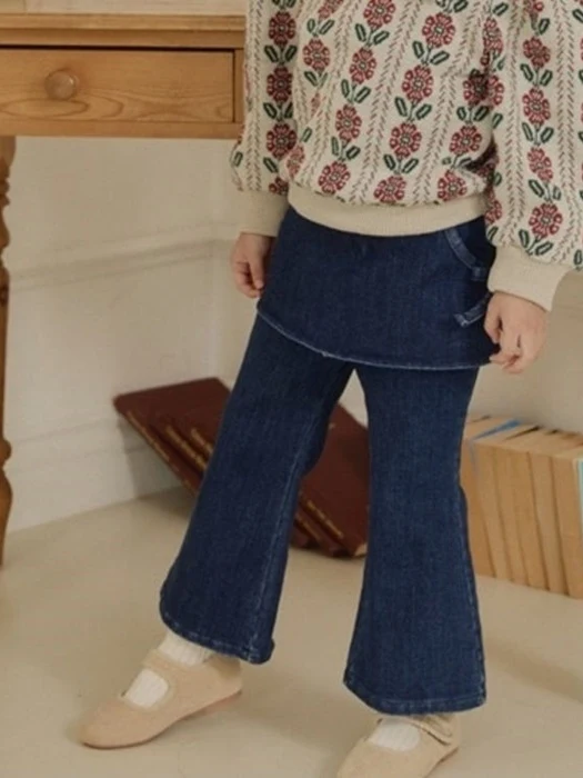Wrap Denim Pants