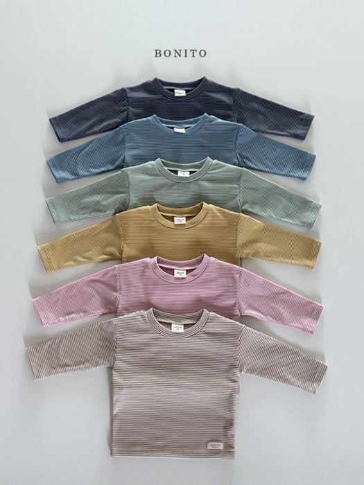 Bebe Basic Fleece Stripe Tee