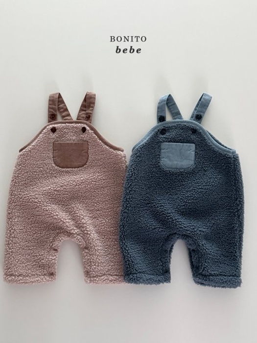 Bebe Fuzzy Overall Pants