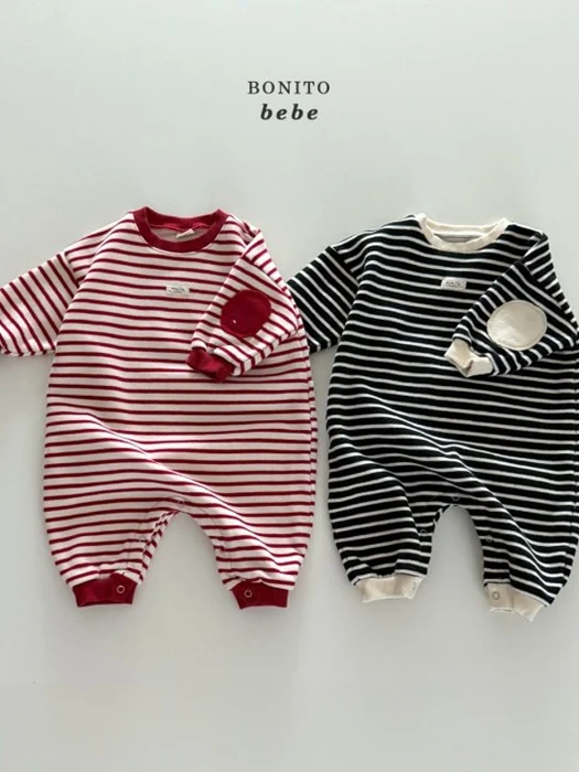 Bebe Stripe Round Stitch Suit Bebe Stripe Round Stitch Suit