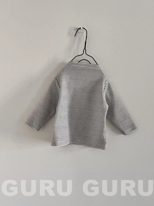 Stripe Mock Neck Tee