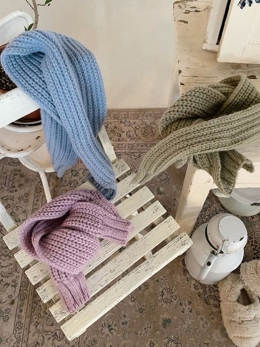 Olive Knit Muffler
