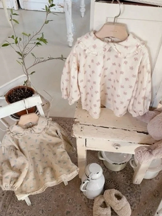 Floral Fleece Blouse Floral Fleece Blouse