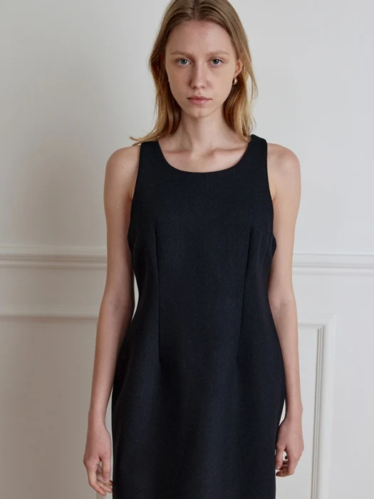 Line Long Wool One-piece