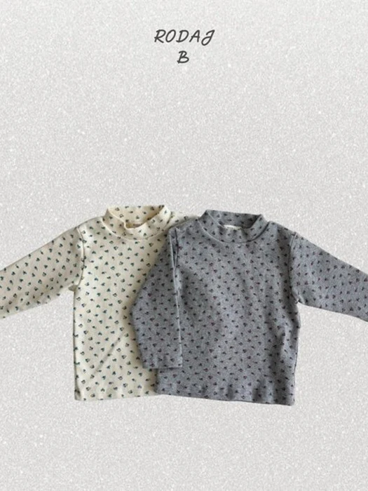 Wildflower Mock Neck Tee