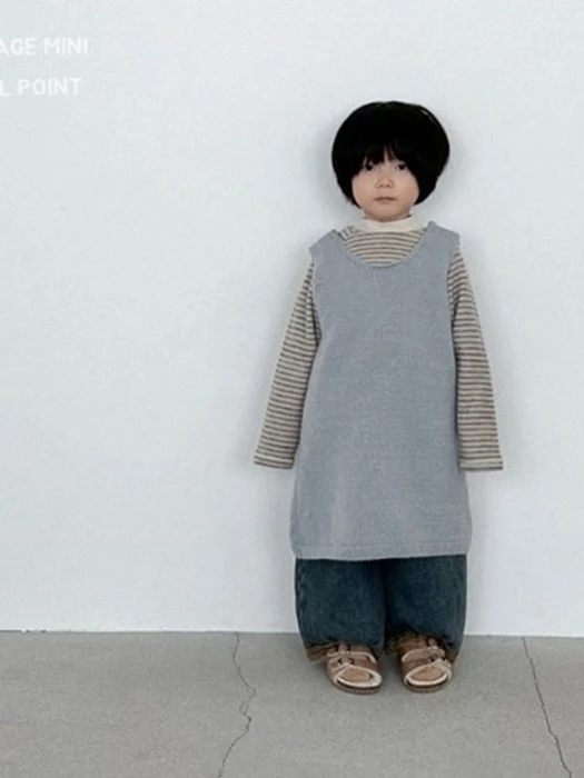 Knit Long One-piece Top