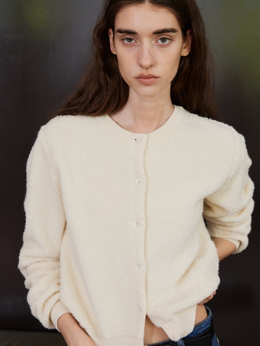 Wool Boucle Cardigan