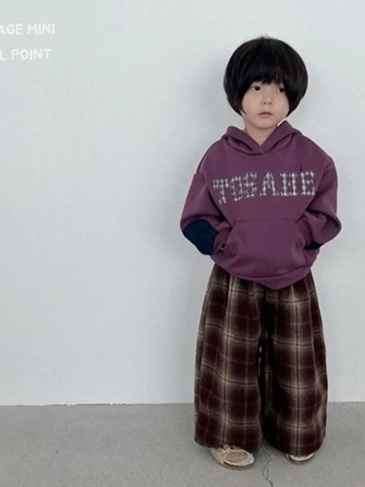 Warm Bonding Check Pants