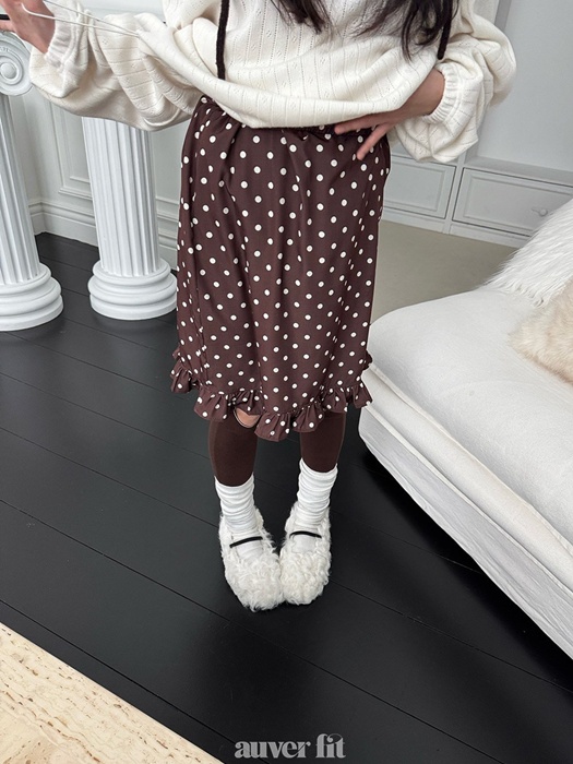Dot Frill Skirt