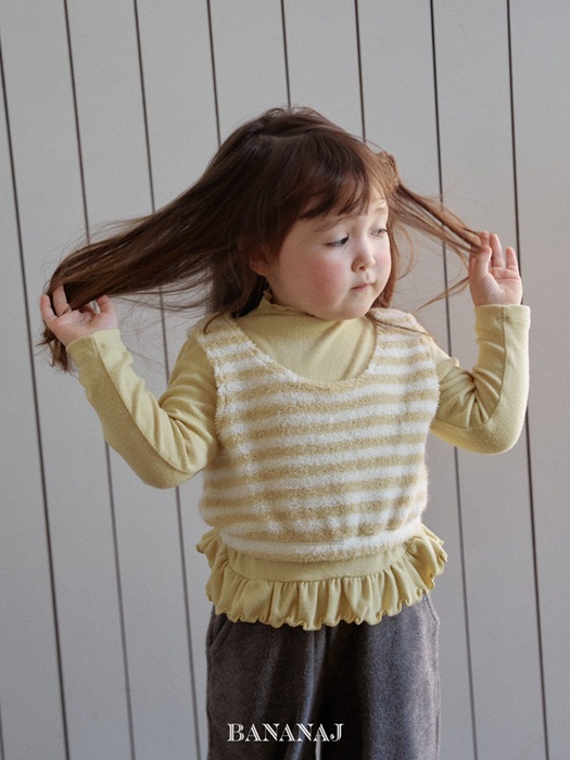 Fluffy Stripe Top